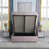 Amelia Plus 4FT6 Storage Bed - Pink Velvet Fabric